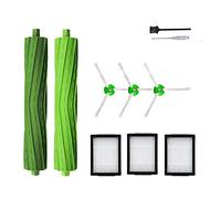 Accesorios de repuesto para aspiradora iRobot Roomba i7 i6 i8 i3 i4 i1 e5 e6 I E J Series incluye 1 cepillo de goma multisuperficie y 3 filtros y 3 cepillos laterales