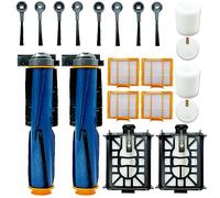 Accesorios de repuesto para aspiradora Shark AI Ultra 2 en 1 RV2600WSEU / RV2500SEU, 2 cepillos principales, 2 filtros de base, 2 filtros de espuma, 4 filtros HEPA, 8 cepillos laterales