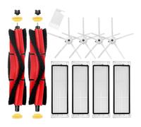 Accesorios de repuesto para aspiradora Xiaomi Roborock S5 MAX S6 Pure S6 MaxV S50, 2 cepillos de rodillo, 4 cepillos laterales, 4 filtros HEPA (blanco)