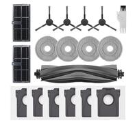 Accesorios de Repuesto para Dreame L10s Ultra Gen 2/L40 Ultra AE/L10s Pro Ultra Heat/Mova E30 Ultra Robot Aspirador, 1 Cepillo Central, 4 Cepillos Giratorio, 2 Filtros, 4 Paños de Fregado, 6 Bolsas