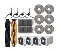 Accesorios de repuesto para Dreame para aspiradora robot Mova P60, cepillo lateral principal con filtro HEPA, bolsa de polvo, diseño sin enredos (A)