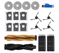 Accesorios de Repuesto para Dreame X50 Ultra Complete, L50 Pro/L40s Pro Ultra, Mova V50 Ultra Robot Aspirador, 1 Juego Cepillo Principal, 2 Filtros, 4 Cepillos Giratorio, 4 Paños de Fregado, 6 Bolsas