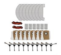 Accesorios de repuesto para robot aspirador Monsga Ms1 Max, incluyendo cepillos laterales de cepillo principal, filtros Hepa, almohadillas de fregona y bolsas de polvo selladas para una limpieza
