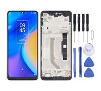 Accesorios de repuesto para teléfono móvil, pantalla LCD TFT para digitalizador TCL 20 SE T761H, montaje completo con marco (negro) pieza de reparación