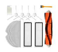 Accesorios de repuestos para Xiaomi Mijia 1C / 2C / Dream F9 / Mop 2 Pro Plus, 1x Cepillo Principal, 2X Filtro HEPA, 3X limpiaparabrisas, 4X Cepillo Lateral, 1x raspador, 1x Herramienta de Limpieza