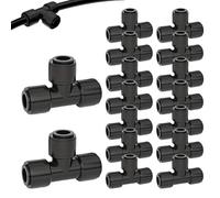 Accesorios De Riego: 16 Piezas Ajustados Para El De Riego Por Goteo, Robusto Tolerante Ambiental | Sello Doble Rápido Con O Accesorios De Jardín De Anillo Para Agua De Garden Garden Fr