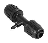 Accesorios de riego por goteo | Conectores de línea de goteo de goteo de agua, empuje rápido para conectar el accesorio en T, T reductor de púas bloqueado anti-caída para