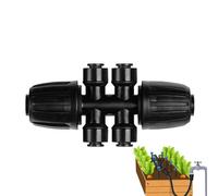 Accesorios de riego por ,Piezas Para 6 Carreteras Divisor De ,Conectores Para Anti-Gota Fluir - Aplicaciones en Jardín Invernadero Exterior Flor Granja y Césped