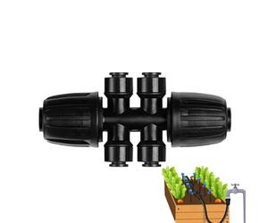 Accesorios de riego por ,Piezas Para 6 Carreteras Divisor De ,Conectores Para Anti-Gota Fluir - Aplicaciones en Jardín Invernadero Exterior Flor Granja y Césped