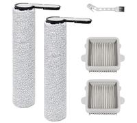 Accesorios de rodillo de cepillo para Roborock F25, F25 ACE, F25 RT, F25 LT, F25 ALT,F25 GT,F25 XT,F25 ACE Combo,F25 Combo aspiradora en seco y húmedo, repuestos,2 rodillos de cepillo + 2 filtros HEPA