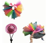Accesorios de ropa de dragón barbudo de Halloween, ajustable, disfraz de dragón barbudo para reptiles, lagartos, geckos, animales pequeños