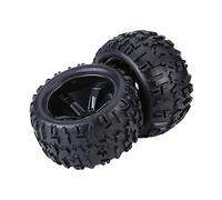 Accesorios De Rueda De Coche RC 1/8 4 Unids/Set Neumáticos De Goma Y Llantas De Rueda De Cubos De Plástico para Reemplazo