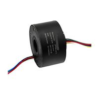 Accesorios de servomotor de apertura de 25,4mm, robot giratorio industrial, junta eléctrica giratoria, anillo colector eléctrico de señal(6 channels 10A)