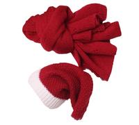 Accesorios de sesión de fotos para baby shower, disfraz de Navidad recién nacido, gorro de Papá Noel, manta para fotografía infantil