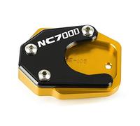 Accesorios de Soporte Accesorios De Almohadilla Placa Ampliación Soporte Lateral Motocicleta Aluminio CNC para Honda NC700D para Integra 2012 2013 2014 2015(Black-Gold 2)