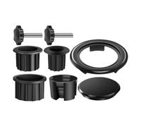 Accesorios de soporte básico para sombrilla | Juego de tornillos y tapones de fijación para soporte de sombrilla - Pieza de base de montaje resistente al desgaste para soporte de sombrilla en jardín