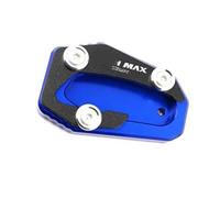 Accesorios de Soporte Motocicleta CNC De Aluminio para Yamaha T-MAX T MAX 530 560 SX DX 2017-2023 Kickstand Pie Soporte Lateral Extensión Pad Placa Ampliar(BLU)