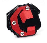 Accesorios de Soporte Motocicleta CNC De Aluminio para Yamaha Tenere 700 XT700Z XTZ700 2019-2023 Kickstand Pie Soporte Lateral Extensión Pad Placa Ampliar(Rosso)