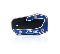 Accesorios de Soporte Motocicleta CNC De Aluminio para Yamaha Tmax Tech MAX T-MAX TMAX 560 2017-2023 Kickstand Pie Soporte Lateral Extensión Pad Placa Ampliar(BLU)
