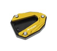 Accesorios de Soporte Motocicleta CNC De Aluminio para Yamaha XMAX300 X-MAX300 Xmax X-MAX 300 2023 Kickstand Pie Soporte Lateral Extensión Pad Placa Ampliar(Gold)