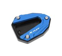 Accesorios de Soporte Motocicleta CNC De Aluminio para Yamaha XMAX300 X-MAX300 Xmax X-MAX 300 2023 Kickstand Pie Soporte Lateral Extensión Pad Placa Ampliar(BLU)