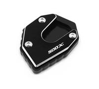Accesorios de Soporte Motocicleta CNC Kickstand Ampliador Placa De Soporte Extensión del Lateral Pie para Honda CB500X CB 500X 500 X(Nero)