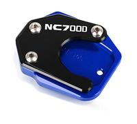 Accesorios de Soporte para Honda NC700D para Integra 2012 2013 2014 2015 CNC Pata De Cabra Soporte Lateral Extensión Placa Piezas Motor(Black-Blue 2)