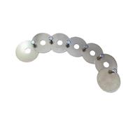 Accesorios de tambor compactos cadena de efectos para tambor cadenas de campanas peso ligero varias campanas conectadas platillos sostenidos platillos