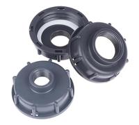 Accesorios de tanque IBC duraderos, tapa roscada gruesa universal S60X6, rosca hembra de 60 mm a 1/2 ", 3/4", 1 ", conector adaptador de grifo de agua (Color: As Pic Show-02)