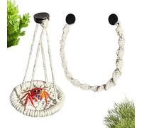 Accesorios de terrario de araña | Hamaca de cuerda de escalada colgante | Accesorios de terrario para arañas | Para la cría de terrarios de Geckos ranas de hoja caduca cangrejos ermitaños