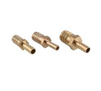 Accesorios de tubería de latón con espiga 3-25mm 6mm 4mm 8mm 10mm latón 2 vías reductor recto espiga for manguera tubo de púas reductor conector acoplador de cobre adaptador(16mm-16mm)