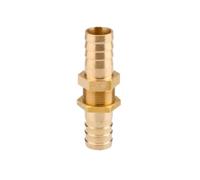 Accesorios de tubería de latón con espiga Tubo de cobre espiga for manguera mamparo latón tubo de púas conector acoplador adaptador junta de placa pasante for abrazadera de púa(8mm to 5mm)