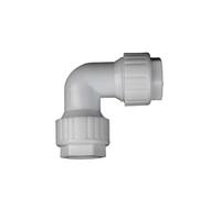 Accesorios de tubería de PVC, Conector acodado de tubería 20-50mm, conector rápido, accesorios agua PVC, sistemas riego jardín, conductos adaptadores, 5 uds(25mm)