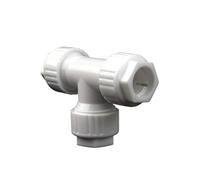 Accesorios de tubería de PVC, Conector en T de tubo 20mm,25mm,32mm,40mm,50mm, conector rápido, accesorios tubería agua PVC, sistemas riego jardín, juntas, conductos, 2 uds(32mm)