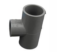 Accesorios de tubería de PVC, Juntas en T reductoras de PVC, conectores tuberías agua for riego jardín, accesorios for tanques acuario, conductos herramientas DIY for baño, 1 ud(Gray,110 75mm)