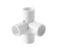 Accesorios de tubería de PVC, Tee de PVC | Conector en ángulo de tubería de 3 vías de calidad para muebles - Conector adaptador de accesorios de tubería, conector de accesorios de tubería de PVC a 3/4