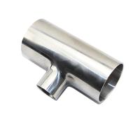 Accesorios de tubería en T de tres vías soldados de acero inoxidable 304, reductor de paso pulido espejo, tamaño 19 mm-108 mm(89 x 51 x 2mm)