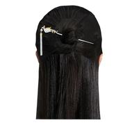 Accesorios de vestido de horquilla plateada con borla de fénix 735, talla única