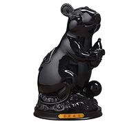 Accesorios de vestir Estatuas decorativas para el hogar Escultura de rata del zodiaco de 12 piezas Decoración de cerámica de Feng Shui Estatua de escritorio Estantería de libros para el hogar Dec