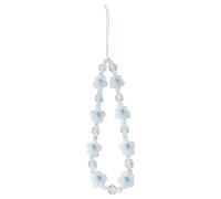 Accesorios De Viaje Mujer Correas para la muñeca Cordón Correa para la muñeca del teléfono Pulsera para teléfono con Cuentas Flor Encanto para teléfono Correa de para teléfono Correa (Blue, One Size)