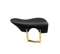 accesorios de violín para principiantes 1 Uds. Reposapiés para violín abrazadera instalada soporte para barbilla con tornillo de soporte plateado/dorado Instrumento de violín para principiantes(Ebony