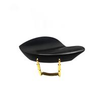 accesorios de violín para principiantes 1 Uds. Reposapiés para violín abrazadera instalada soporte para barbilla con tornillo de soporte plateado/dorado Instrumento de violín para principiantes(Ebony