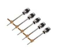 accesorios de violín para principiantes Tornillos de rana para arco de violín pasador niquelado con ojales para accesorio para instrumentos musicales Violino 5 uds Instrumento de violín para principia