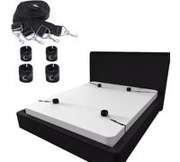 Accesorios de yoga adecuados para principiantes en diversas ocasiones, conjunto deportivo, cinta de nylon para dormitorio (negro)