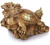 Accesorios decorativos Adornos Feng Shui Tortugas Dragón Estatua de Tortuga Pequeña Decoración del Hogar Símbolo Longevidad Mejor Regalo de Felicitación de Inauguración de la Casa Decoración Feng Shui