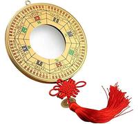Accesorios Decorativos Adornos Tradicional Chino Feng Shui Espejo Bagua Convexo y Espejo Bagua cóncavo Espejo de Bronce Puerta Casa Colgante Decoración Feng Shui