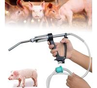 Accesorios Decorativos para el hogar, jeringa Veterinaria Ajustable de 30 ml - Dispositivo de dosificación automática para Ganado Vacuno, ovino, caprino, p