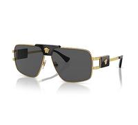 Versace Hombre Versace VE2251 100287 Gafas de sol Acero Oro Gris Pillow Normal