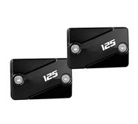 Accesorios depósitos Accesorios De Motocicleta Aptos para Honda CBR125 CBR 125 2009 2010 2011 2012 2013 Cubiertas Tapa Depósito Líquido Frenos Aluminio(Pair of Black)