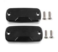 Accesorios depósitos Accesorios De Motocicleta CNC Depósito Freno Delantero Aluminio Cubierta Tanque Líquido Tapa Aceite para Honda Hornet 900 2002 2003 2004 2005 2006(Pair of Black)